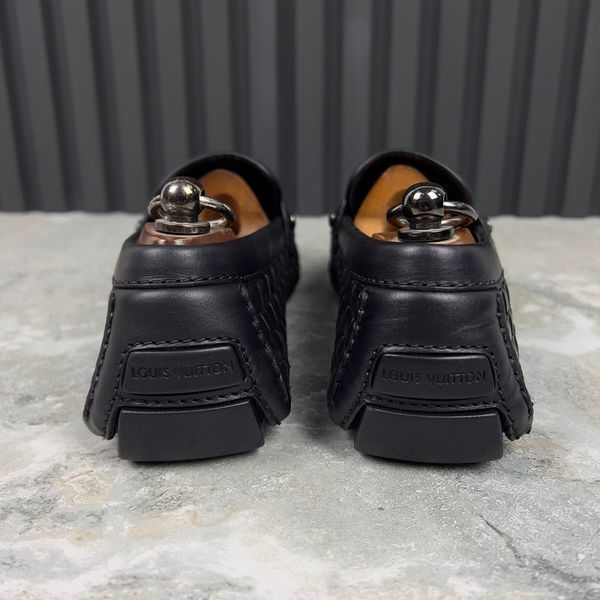 Monte Carlo Moccasins Black Leather