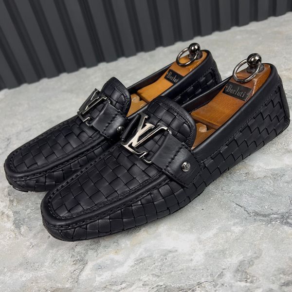 Monte Carlo Moccasins Black Leather