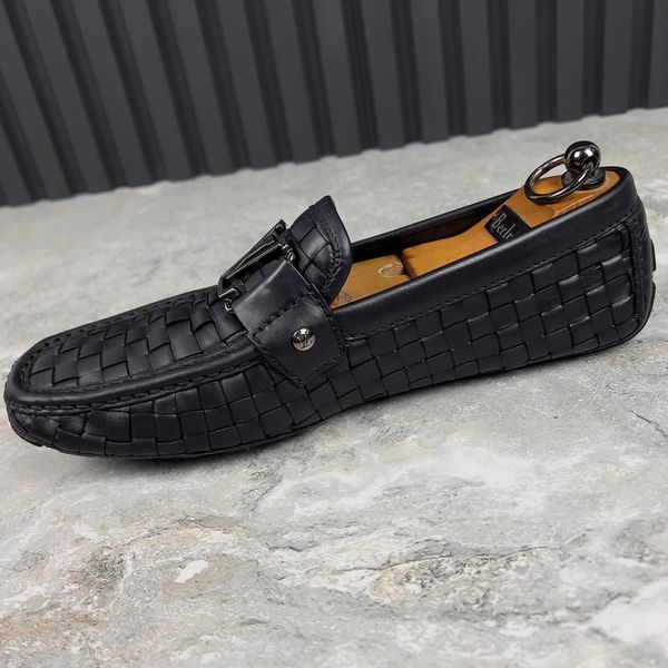 Monte Carlo Moccasins Black Leather