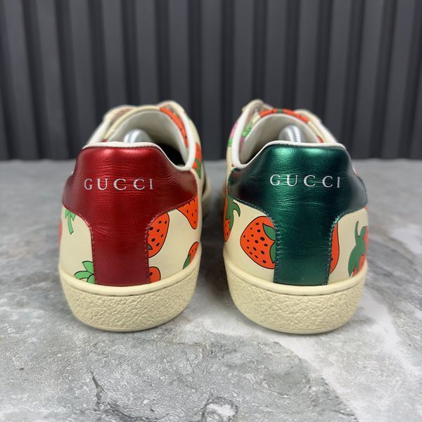 Ace Web Strawberry кросівки бежеві принтовані шкіряні 2684 фото