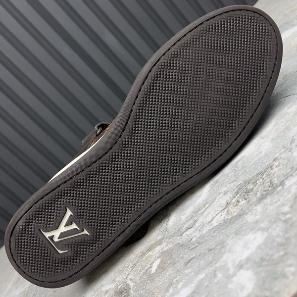 Elliptic Damier кросівки кеди коричневі шкіряні 3150 фото