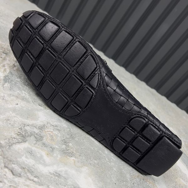 Monte Carlo Moccasins Black Leather