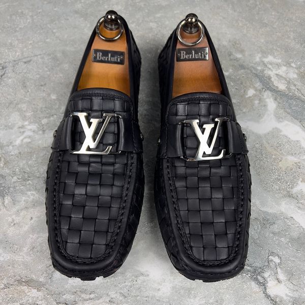 Monte Carlo Moccasins Black Leather