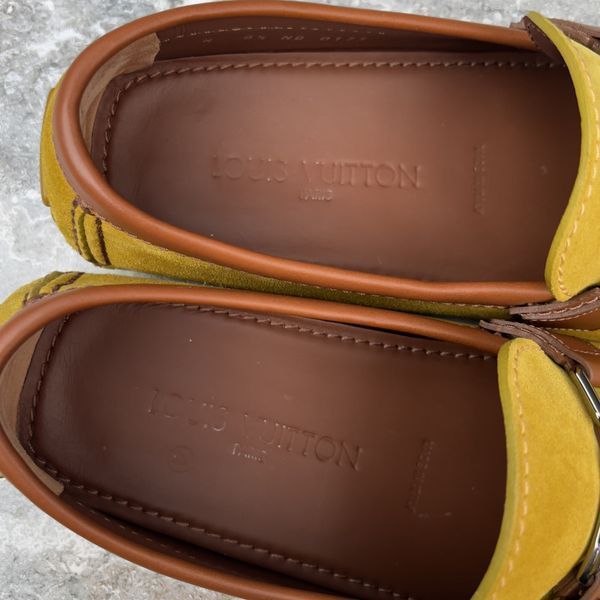 Hockenheim Moccasins Mustard Suede Brown Leather