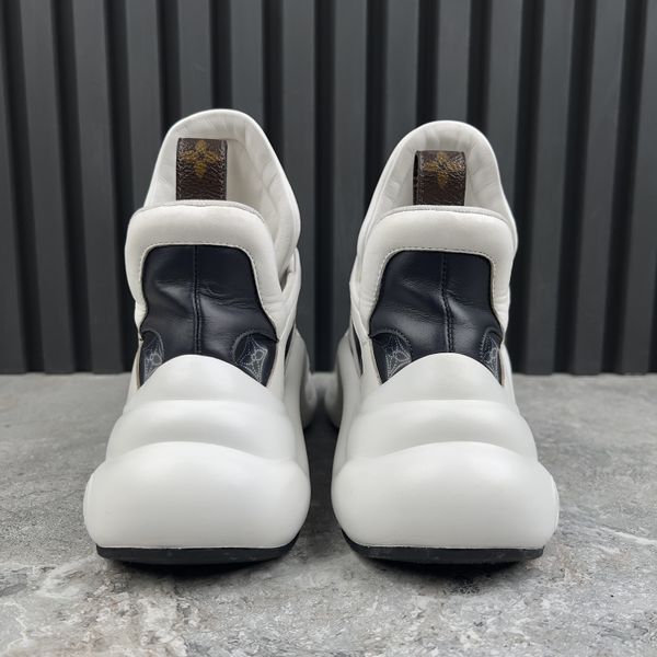 Archlight Sneakers LV Circle Monogram Navy Fabric White Leather
