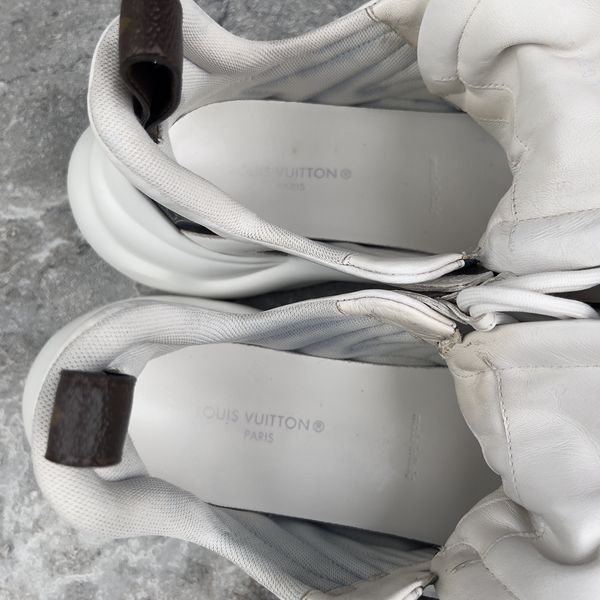 Archlight Sneakers LV Circle Monogram Navy Fabric White Leather