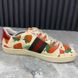 Ace Web Strawberry кросівки бежеві принтовані шкіряні 2684 фото 5