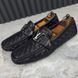 Monte Carlo Moccasins Black Leather