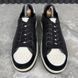 Roma Print Logo Sneaker Black Leather