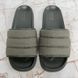 Slides Dark Green GG Monogram Quilted Canvas Leather
