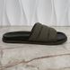 Slides Dark Green GG Monogram Quilted Canvas Leather