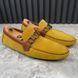 Hockenheim Moccasins Mustard Suede Brown Leather