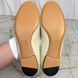 Horsebit Ballet Flats Beige Leather