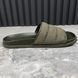 Slides Dark Green GG Monogram Quilted Canvas Leather