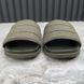 Slides Dark Green GG Monogram Quilted Canvas Leather