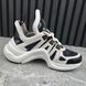 Archlight Sneakers LV Circle Monogram Navy Fabric White Leather