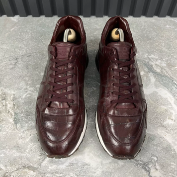 Run Away Sneaker Crocodile Embossed Leather