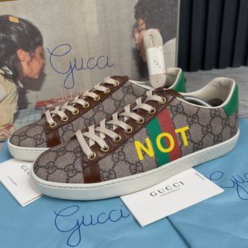 Ace GG Supreme Canvas Not Fake кросівки коричневі шкіряні 2949 фото