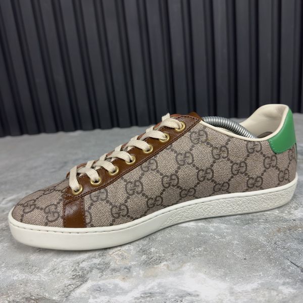 Ace GG Supreme Canvas Not Fake кросівки коричневі шкіряні 2949 фото