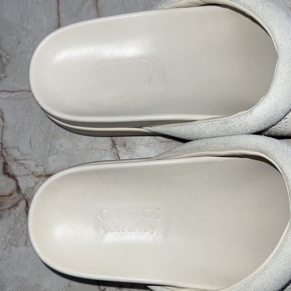 Jakarta Horsebit Clogs Perforated White Leather