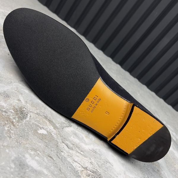Penny Horsebit Loafers Navy Blue Suete