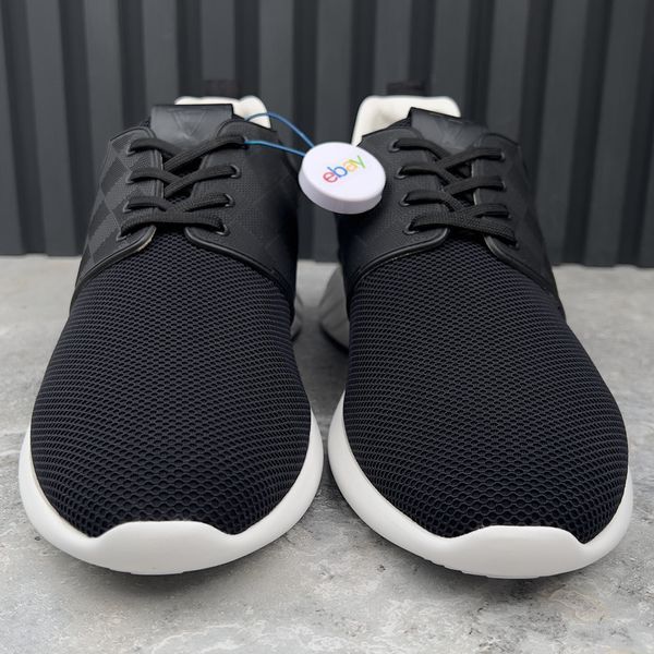 Fastlane Damier Sneakers Black Mesh Rubber