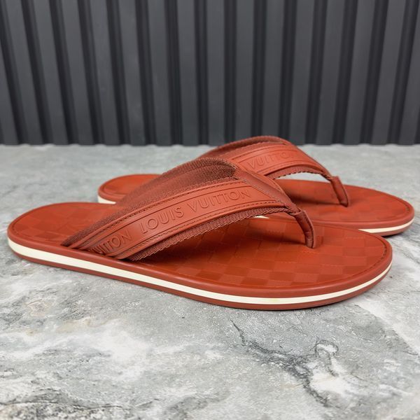 Waterfront Sandals Damier Logo Flip-Flop Rubber