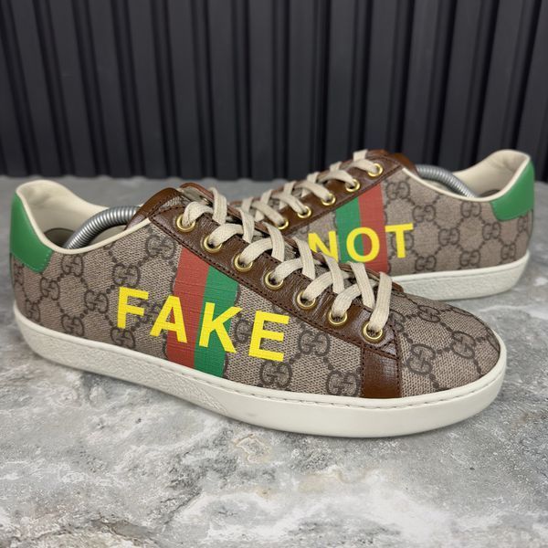 Ace GG Supreme Canvas Not Fake кросівки коричневі шкіряні 2949 фото