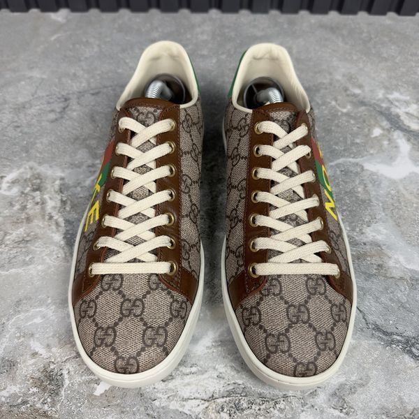 Ace GG Supreme Canvas Not Fake кросівки коричневі шкіряні 2949 фото