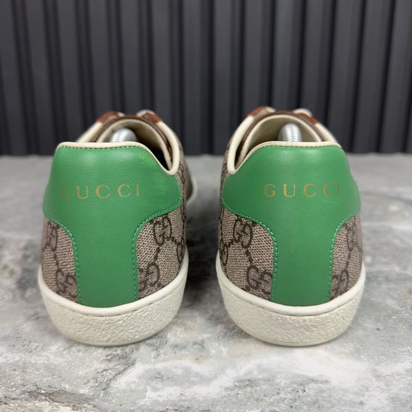 Ace GG Supreme Canvas Not Fake кросівки коричневі шкіряні 2949 фото
