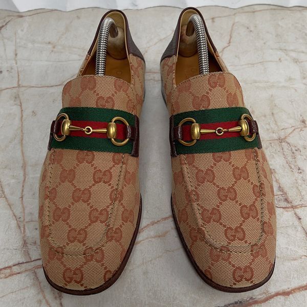 Brixton Horsebit Loafers GG Monogram Canvas