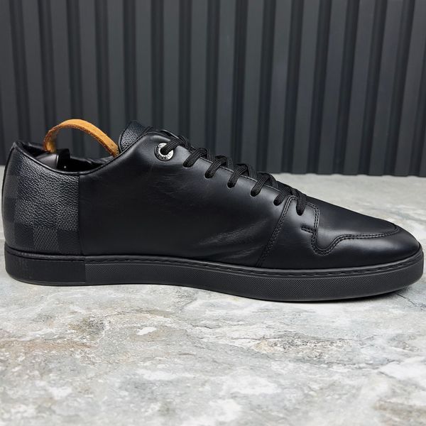 Line Up Sneakers Black Leather