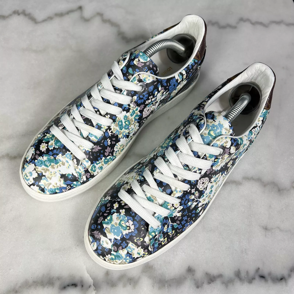 Frontrow Monogram Sneaker Flower Leather