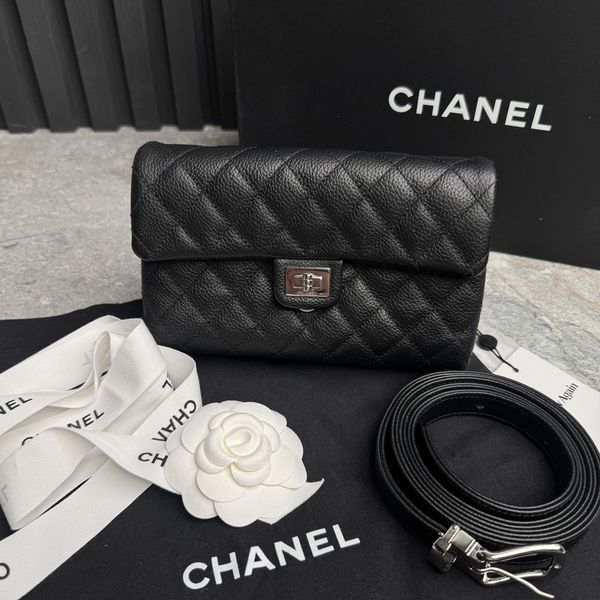 2.55 Reissue Belt Bag Quilted Black Caviar Leather