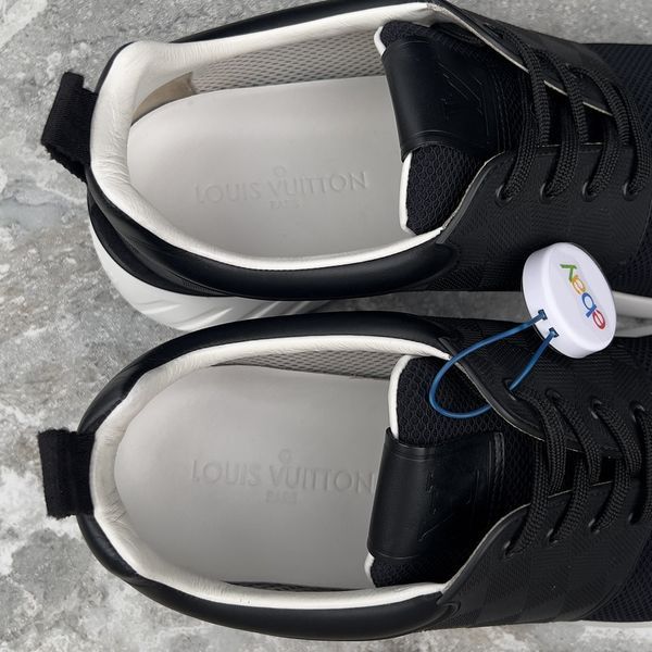 Fastlane Damier Sneakers Black Mesh Rubber