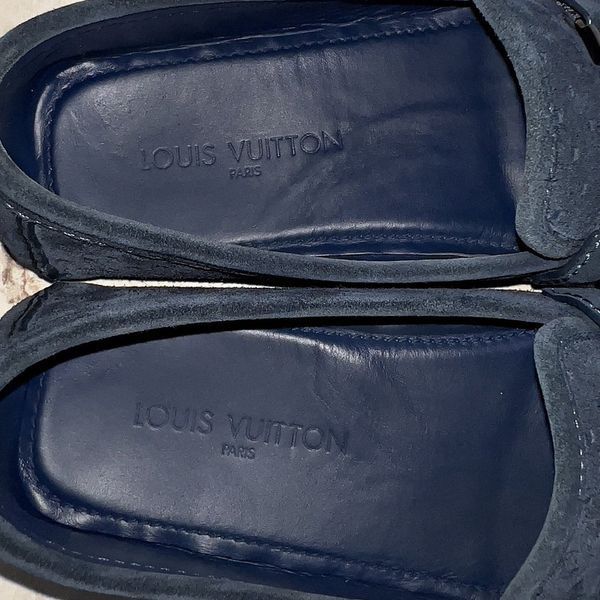 Monte Carlo Moccasin Perforated Blue Suede