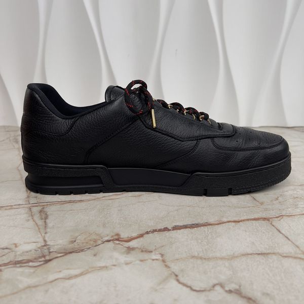 LV Trainer Monogram Sneakers Black Leather