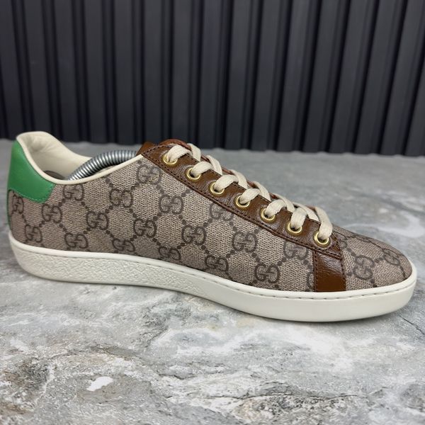 Ace GG Supreme Canvas Not Fake кросівки коричневі шкіряні 2949 фото