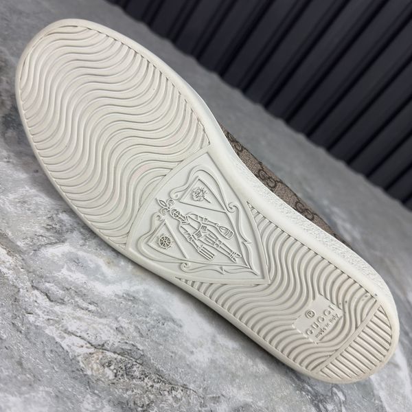 Ace GG Supreme Canvas Not Fake кросівки коричневі шкіряні 2949 фото