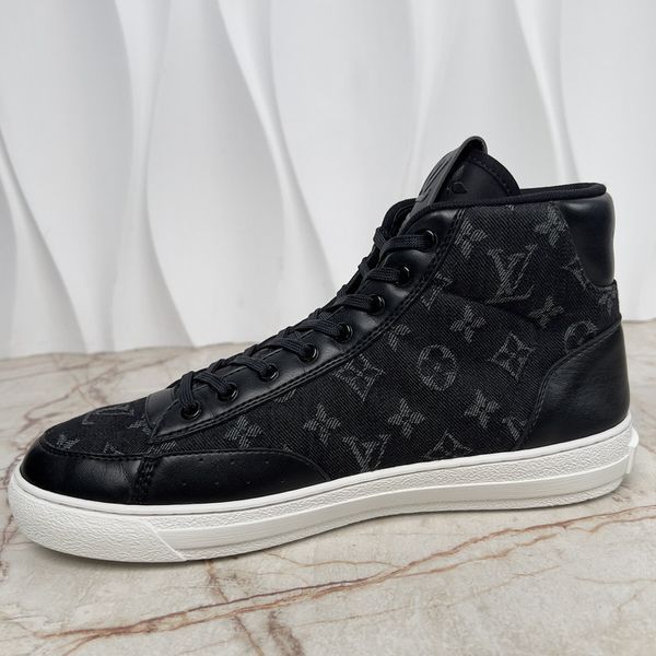 Charlie Sneakers Monogram Black Denim