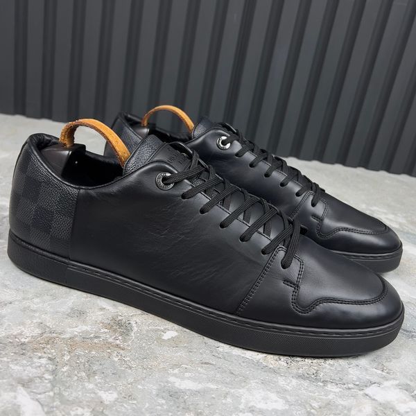 Line Up Sneakers Black Leather