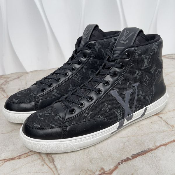Charlie Sneakers Monogram Black Denim