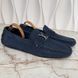 Monte Carlo Moccasin Perforated Blue Suede