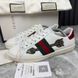 Ace Web Rhinestones Arrow Sneakers White Leather