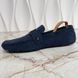 Monte Carlo Moccasin Perforated Blue Suede