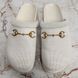 Jakarta Horsebit Clogs Perforated White Leather