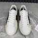 Ace Web Rhinestones Arrow Sneakers White Leather