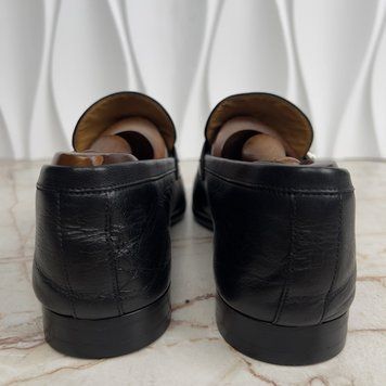 Donnie Logo Loafers Black Leather