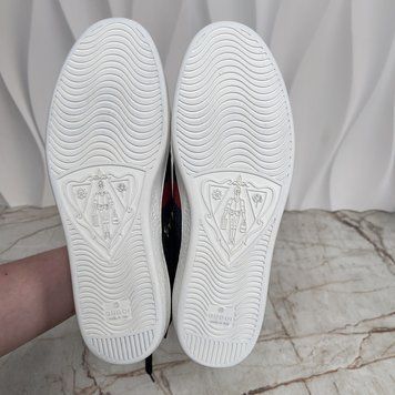 Ace Tiger GG Sneakers Gray Leather