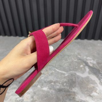 Bahiana Sandal Flat Pink Suede